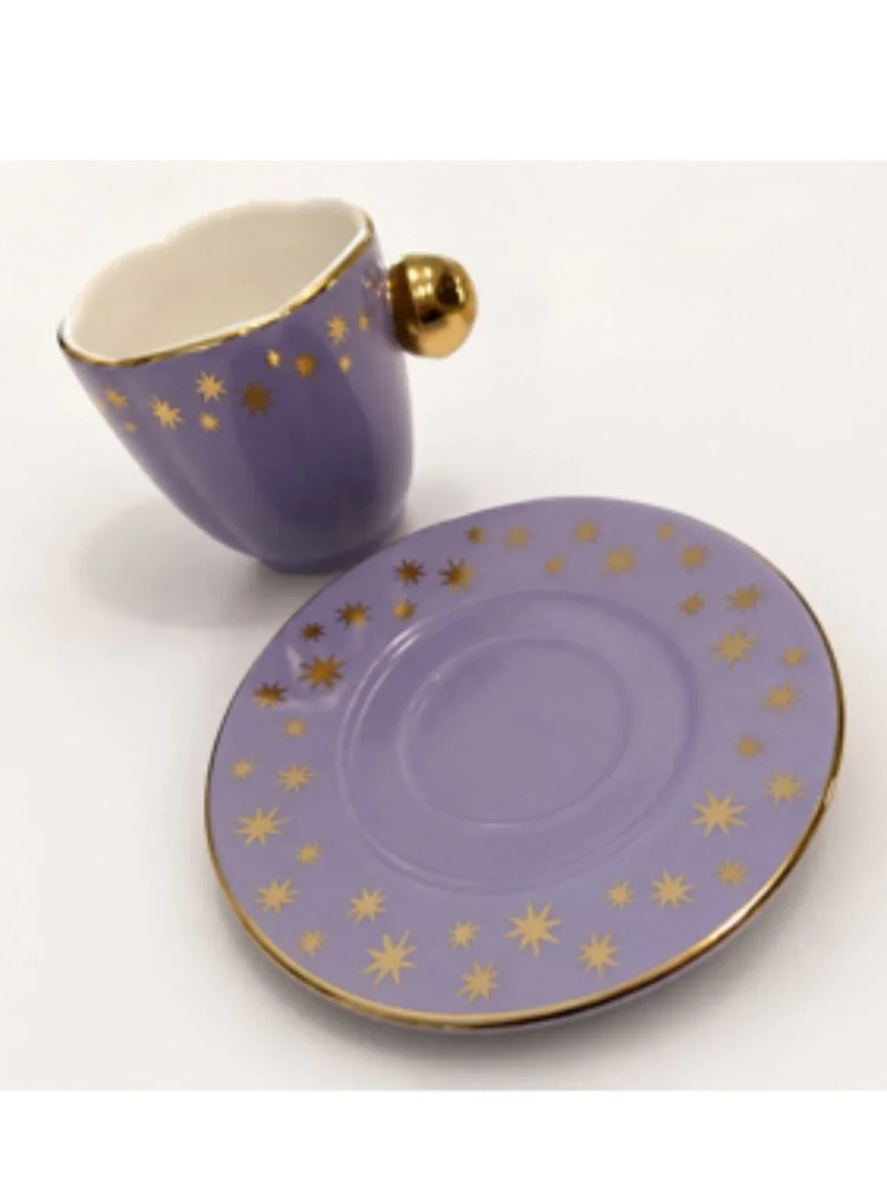 Anthropologie x New York City Ballet Purple Espresso Cup Saucer Nutcracker NEW